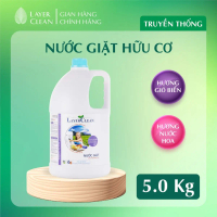 【Hot trend】 【Đang hot】 Nước giặt Layer Clean hữu cơ hương Gió biển can 5 Lít, bền màu, không hại sợi
