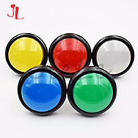 100mm Big Round Push Button LED Illuminated with Microswitch for DIY Arcade Game Machine Parts DC12V Large Dome Light Switch