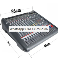 LCZ Original PM1000-3 / CMS1000-3 Professional Powered Mixing Console Amplifier Audio Mixer 48V Phantom For Stage Performance