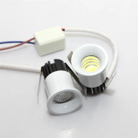10PCS Dimmable LED COB Spot Downlights 3W Mini Cabinet Showcase Down Lights Ceiling Lamps Driver Included AC85-265V