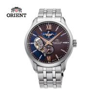 ORIENT STAR 東方之星  LAYERED 系列 鏤空機械錶 鋼帶款 咖啡色 RE-AV0B02Y  - 41.0mm