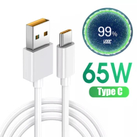 65W 5A USB Type C Super-Fast Charging Data Cord Cable For OPPO R17Pro Reno 4Pro ACE 2 Find X2 Pro Type-C Charge Wire Line