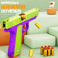 Pistol mainan kanak-kanak yang boleh mengeluarkan peluru, model Desert Eagle simulasi, pistol Glock