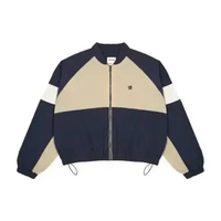 3Second Jaket Bomber Wanita Oversized Fit Colour Block Ronan HP-C020326 L Green
