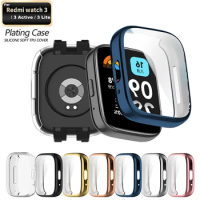TPU Screen Protector Cases Cover For Xiaomi Redmi Watch 3 Active Case Full Cover Protective Shell Case For Redmi Watch 3