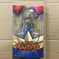 SHF Avengers Captain Marvel Action Figures Toy 15cm Movable Statues Model Doll Collectible Ornaments Gifts