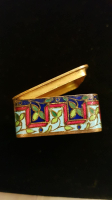 歲月閣西洋古董法國回流景泰藍盒子 香粉盒 銅盒