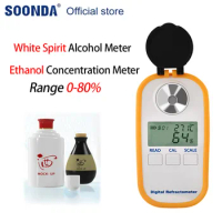 Professional Digital Liquor Alcohol Meter White Liquor Distilled Spirit White Spirit Alcohol Tester Ethanol Concentration Meter