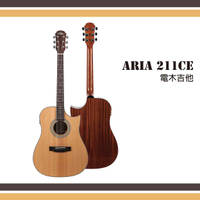【非凡樂器】ARIA【211CE】電木吉他/日本吉他品牌/單板雲杉面/公司貨保固