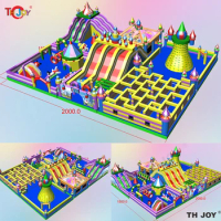 20x15m outdoor Commercial Inflatable Funcity, giant Inflatable Amusement Park, new Inflatable playground for children