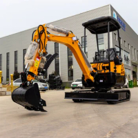 Earth-Moving Machine HT18 Cheap Price 1.8 ton small excavator digger 1800kg cabin mini excavators for sale EPA/EURO5 Approved