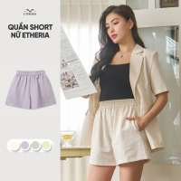 Quần Short Linen Nữ Etheria – Thoáng Mát, Năng Động – EBQ2052503