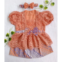 Kebaya Bayi Kinan untuk Tedhak Siten / Kebaya Anak / Kebaya Anak warna Salem