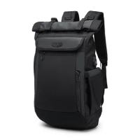 OZUKO Men Backpack Multifunction Rollable Business Laptop Large capacity Bag Waterproof School Backpacks USB Travel School Bag