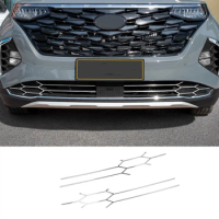 Car Lower Front Grill Trims Middle Net Decoration for Hyundai Custin Custo 2021 2022 2023 2024 Exterior Accessories Modify Kit