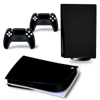 black color skin Waterproof Game PS5 Skin Sticker Decal Cover for PS5 Console and Controllers PS5 Skin Sticker #3000