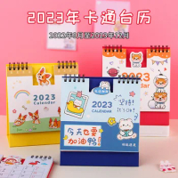 2023 Year of the Rabbit Large Table Calendar Cartoon Cute Animal High Value Desktop Ornament Calendar Calendar kawaii desk