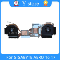 Y Store NEW Original Laptop CPU GPU Heatsink Fan 4Pin For GIGABYTE AERO 16 17 YE5 XE5 RP86YE RP87YE5 Fast Ship