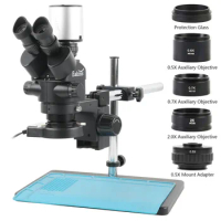 3.5X-90X Stereo Trinocular Microscope Autofocus SONY IMX334 4K HDMI USB Phone Repair Measuring Electronic Digital Video Camera