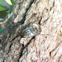 Ganggang Emban Cangkok Cincin Perak Silver Bali Asli 925 Bulu Sayap