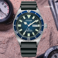 CITIZEN 星辰 PROMASTER 新NY012復古多彩 200米潛水機械錶-藍41mm NY0129-07L
