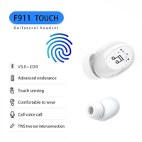 1PCS Invisible Ture Wireless Earphone Noise Cancelling Bluetooth Headphone Handsfree Stereo Headset TWS Earbud With Microphone