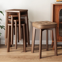 餐椅 餐凳 客廳實木凳子家用方凳板凳餐桌椅子可疊放收納木頭簡約中式新中式