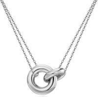 AllenCOCO Dainty Gold Necklace for Women Trendy Cute Sister Necklaces 14k Gold Plated S925 Sterling