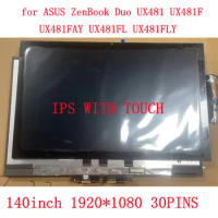 Original 14 inch 1920*1080 IPS Screen For Asus ZenBook Flip 14 UX481 UX481F UX481FA Laptop LCD Screen With Touch Assembly