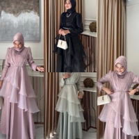 Aurelie Maxy Dress (Gaun Kondangan / Gamis Organza)
