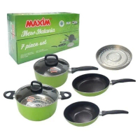 Maxim Panci Set / New Halania 7 Pcs Set Teflon Anti Lengket Pasti Ori