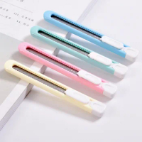 1pc Candy Color Mini Portable Utility Knife Paper Box Cutter Cutting Paper Letter Opener Office Art Creative DIY Tool Stationery