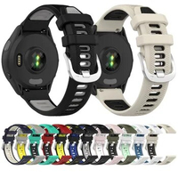 20mm Watch strap for Garmin vivoactive5 vivoactive3 soft silicone Smart watches bands bicolour Wristbands