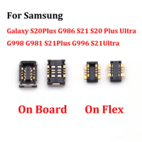 10Pcs For Samsung Galaxy S20Plus G986 S21 S20 Plus Ultra G998 G981 S21Plus G996 S21Ultra FPC Battery Flex Clip Connector Plug