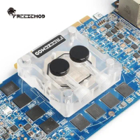 FREEZEMOD graphics card cooling core water block supports 53-62 hole pitch For GPU 5V / 12V AURA SYNC VGA-THC