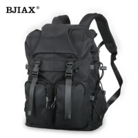 BJIAX Men Backpack Leisure Travel Computer Backpack Simple Korean Version of High School Students Fashion Trend Bag