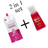 BRILLIANT SUNSCREEN Baru pack 50G 2 In 1 SET 2025