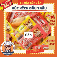 (Giá sỉ) 20c -50c xúc xích đầu trâu, xúc xích sừng trâu 5k, xúc xích ngô, xúc xích vị tứ xuyên DATE