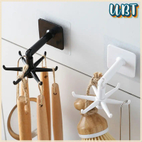 UBT  ตะขอติดเพดาน ติดผนัง  ที่แขวนติดผนัง 6 แฉก ขอเกี่ยวหมุนได้ 360  Hexagonal self-adhesive hook