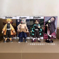 2025 Demon Slayer Ros Series Large Size Tanjiro Kamado Zenitsu Inosuke Nezuko Inosuke Figure Set