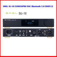 SMSL SU-10 MQA Full Decoder Bluetooth 5.0 ES9038Pro DAC 2nd Gen XMOS DSD512 PCM768kHz/32Bit UAT LDAC USB Balanced Decoder SU10