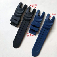 26mm Black Blue Rubber Watch strap for Invicta Reserve Venom 0361 53.7 mm 6051 24258 Watchband bracelet Comfortable Accessories