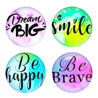 10mm 12mm 25mm 14mm 16mm 18mm 20mm Photo Glass Cabochons Round Cameo Set Handmade Settings Stone Snap Encourage Character RQ065