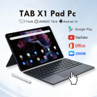 Tab X1 Tablet 11 Inch Android 12 2000x1200 8GB RAM 256GB ROM UNISOC T616 Octa Core 4G Network Tablet PC Fast Charging