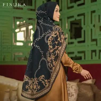 Fisura Scarf Khimar Printing Syari Harmony 39 Motif Baru harmony 22