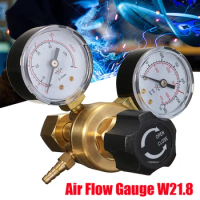 Mini Argon CO2 Gas Bottle Pressure Regulator Reducer MIG TIG Welding Flow Meter Gauge W21.8 1/4 Thread 0-20 mpa Regulator Valve