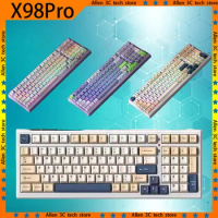 Xinmeng X98pro Mechanical Keyboard Wireless Wired Three-Mode Bluetooth RGB Hot Swap 99 keys Office E-sports PC Gaming Keyboard