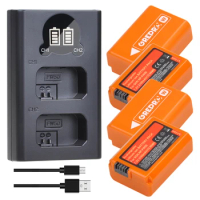 NP FW50 Battery Charger + NP-FW50 Battery for Sony A6000 A6400 A3000 A5000 A6500 A6300 A5100 NEX-3N SLT-A55V A7Rii ZV-E10L