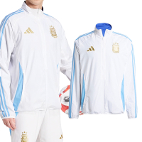 Adidas Afa Anthm 男款 藍白色 雙面可穿 阿根廷隊 運動 外套 IW0219