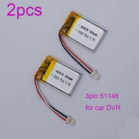 3.7V 200mAh 0.74Wh Li-Polymer Lithium Li Battery 3-Wire JST 3pin 51146 Connector 402030 For for Car DVR Gamera Dash Cam Sat Nav
